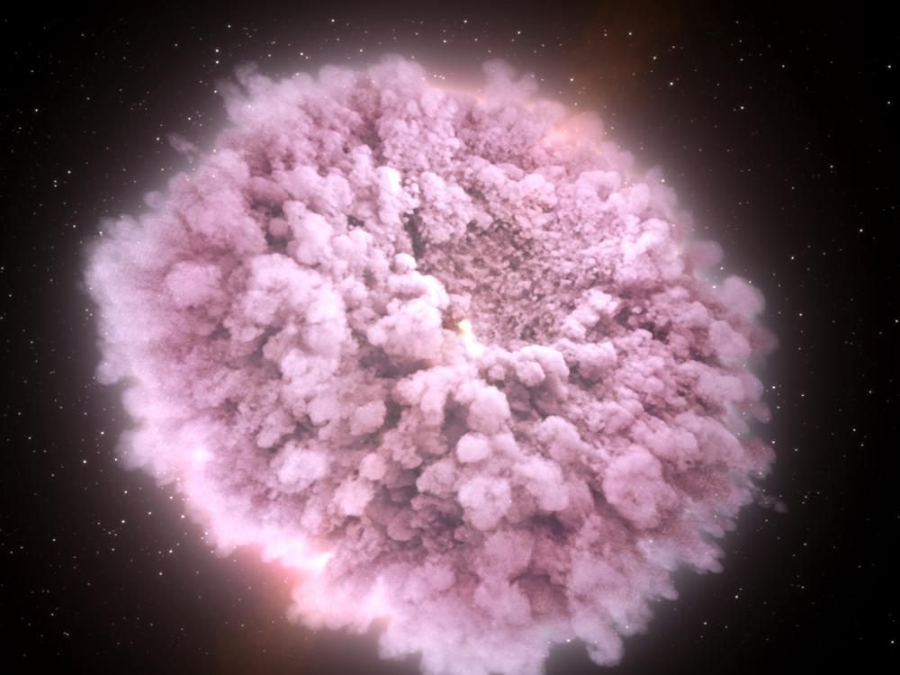 cloud of debris