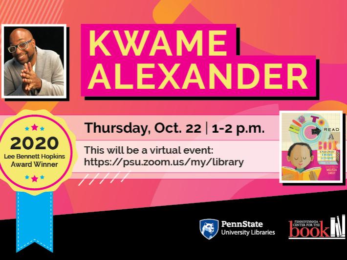Kwame Alexander, Lee Bennett Hopkins Award winner 2020