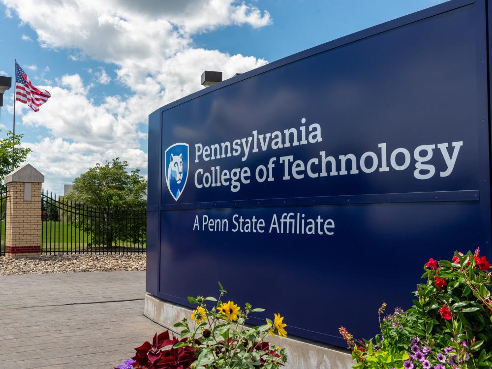 Penn College sign
