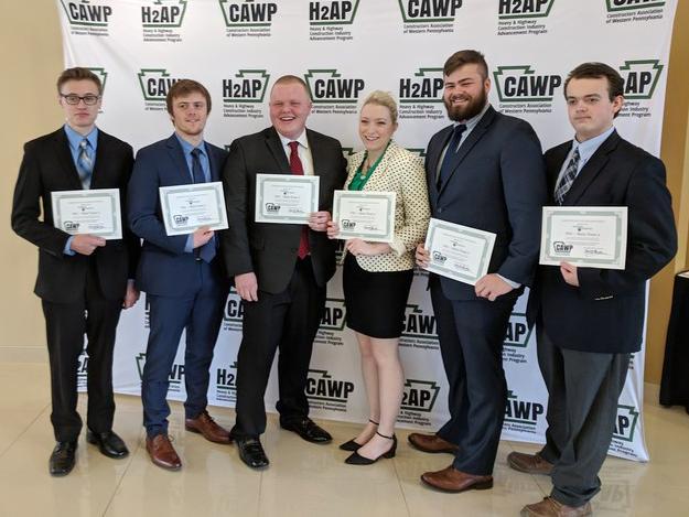 Civil engineering students place second and third in construction competition