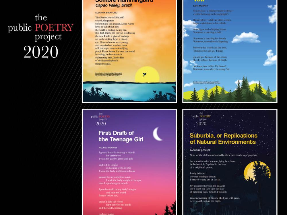 Public Poetry Project 2020 poster montage