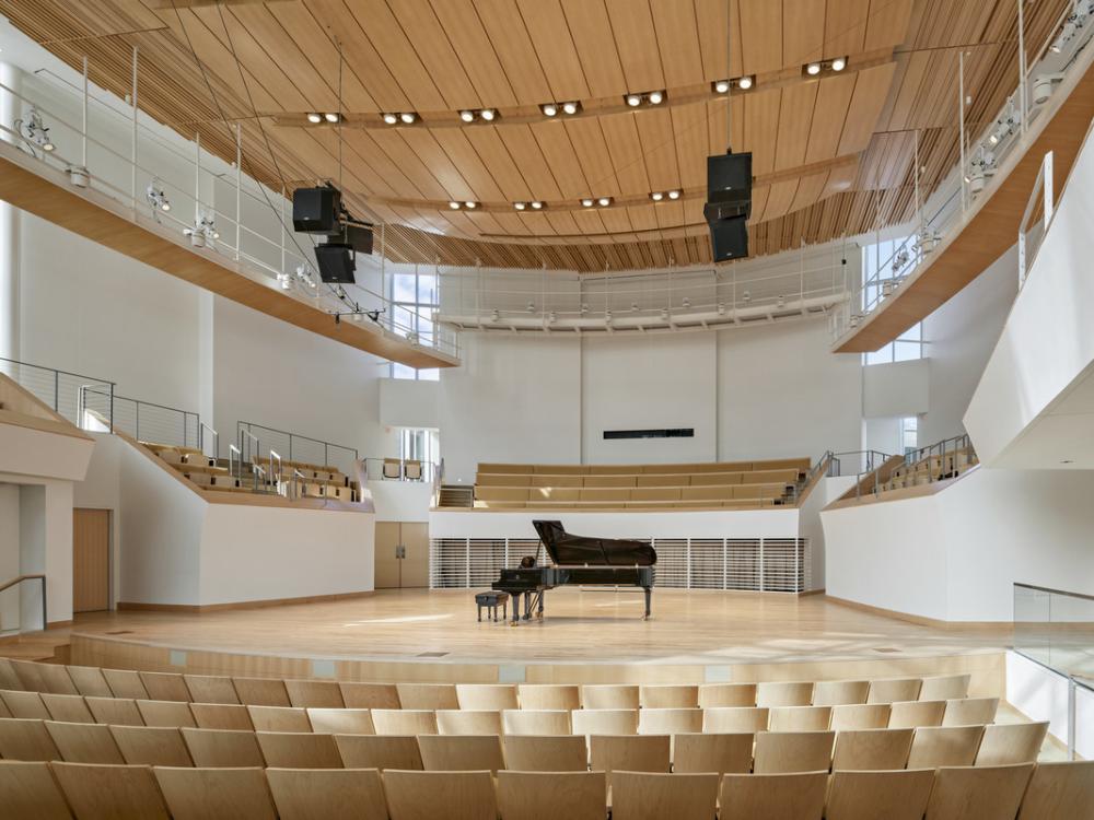 Interior of School of Music Recital Hall