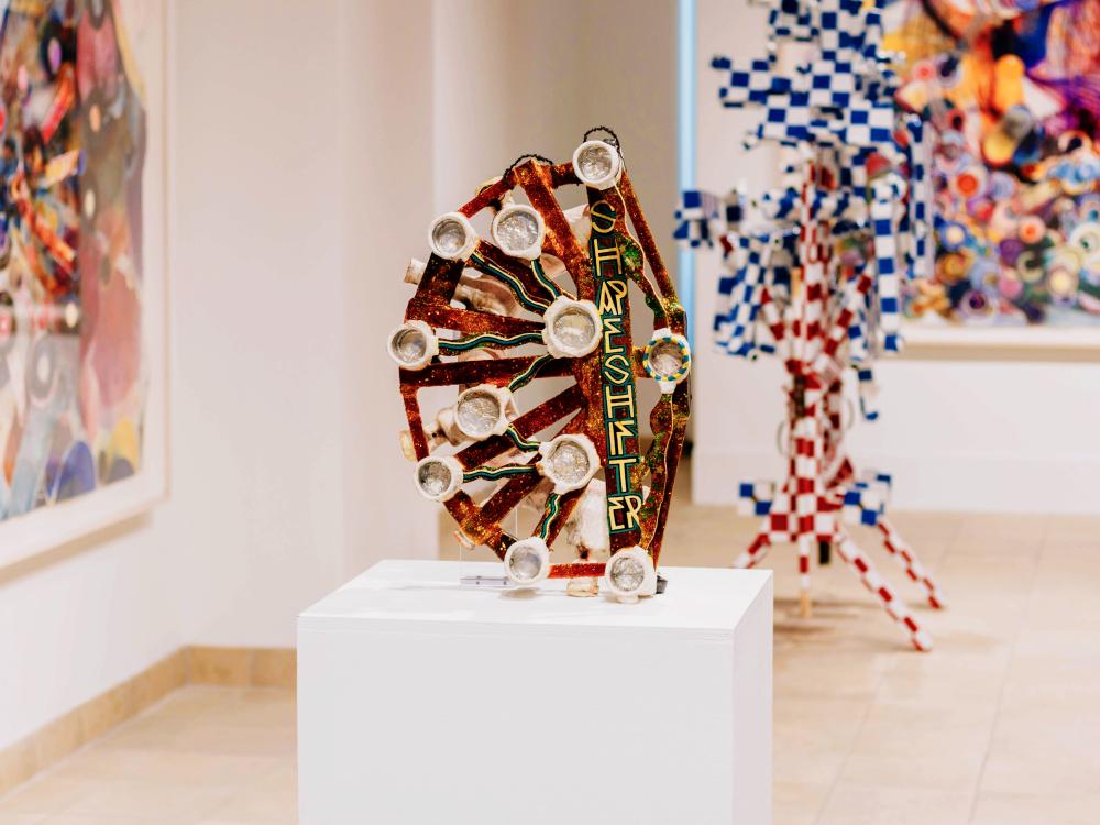Close-up of an artpiece