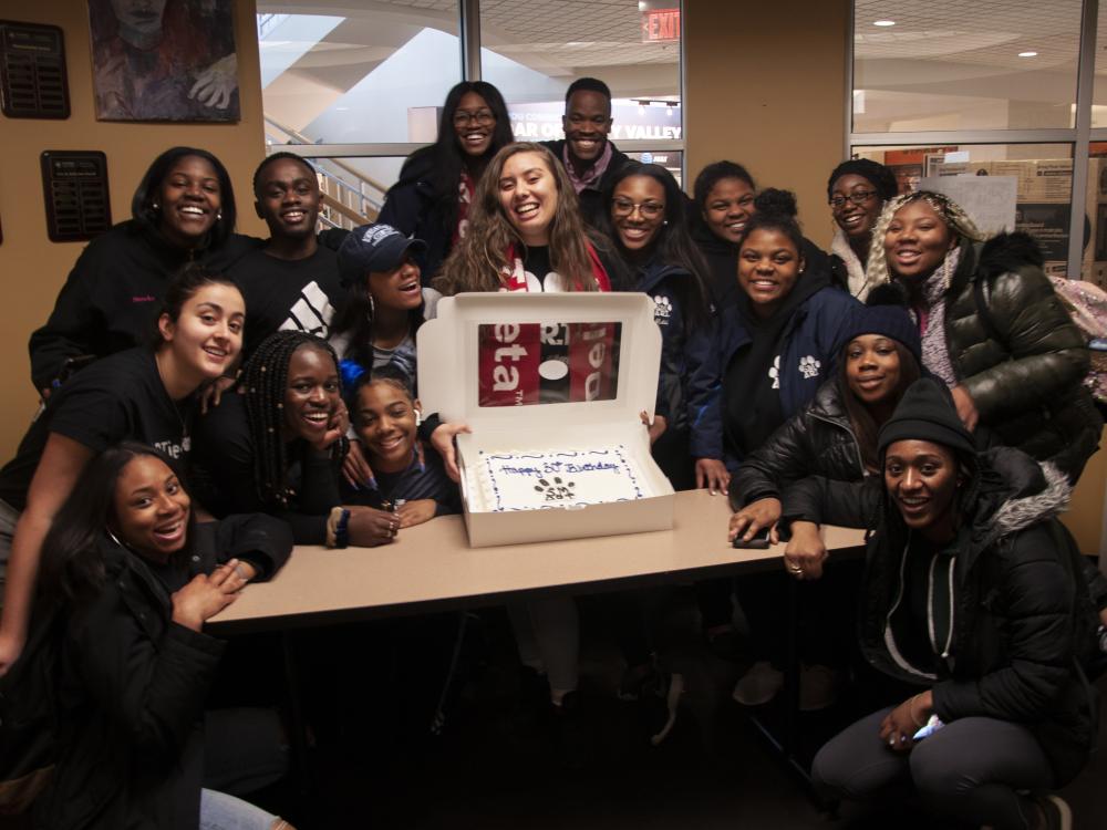 The Student Minority Advisory and Recruitment Team at Penn State celebrated its 30th anniversary on Dec. 5, 2019, with a cake-cutting event at the Paul Robeson Cultural Center.