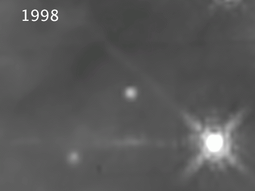 Runaway star in the Orion Nebula