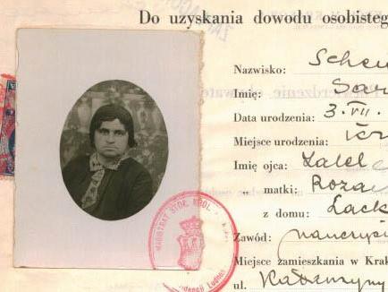Sarah Schenirer ID card