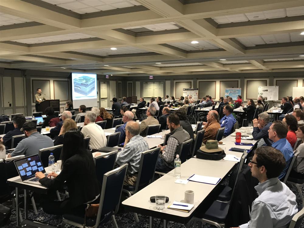 James Shallenberger, monitoring and protection manager of the Susquehanna River Basin Commission, gives an overview of the hydraulic fracturing regulatory and monitoring experience in the Susquehanna River basin at the Shale Network workshop.