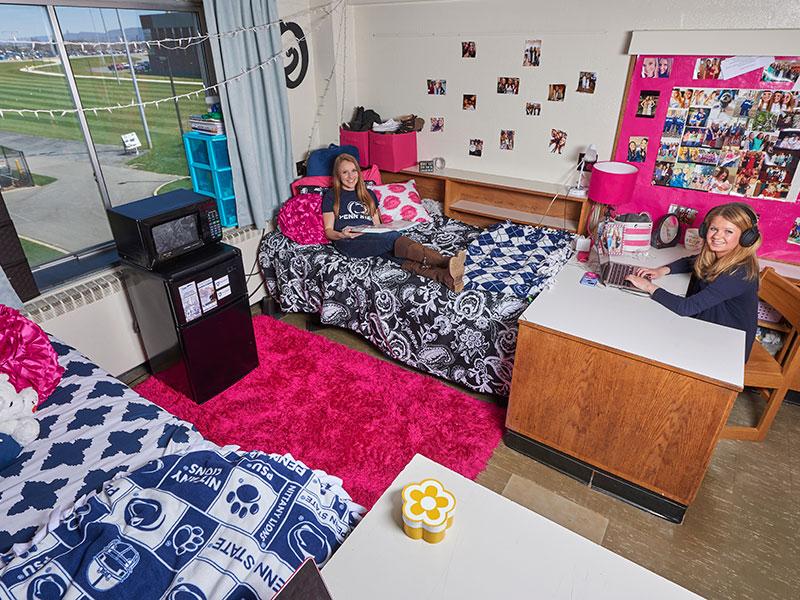 Interior of residence hall