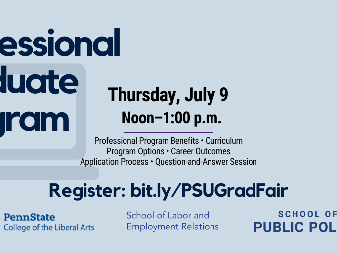 Virtual Professional Program Graduate Fair Thursday, July 9