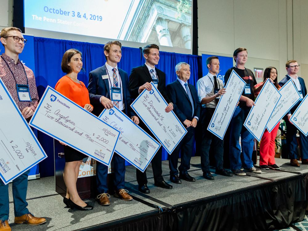 The Student Startup Showcase participants at the 2019 Invent Penn State Venture & IP Conference