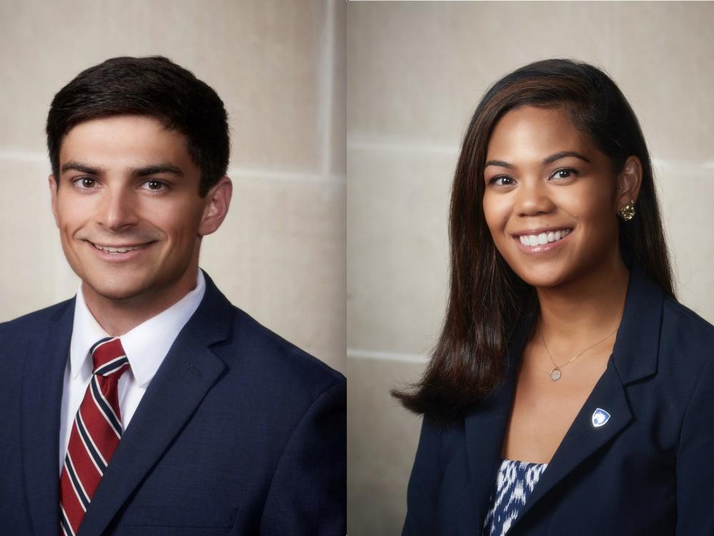 Evan Wagner, MHA student and Johanna Welsh, MHA student, headshots