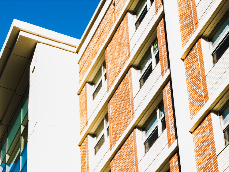 Residence hall in the East living area on the University Park campus