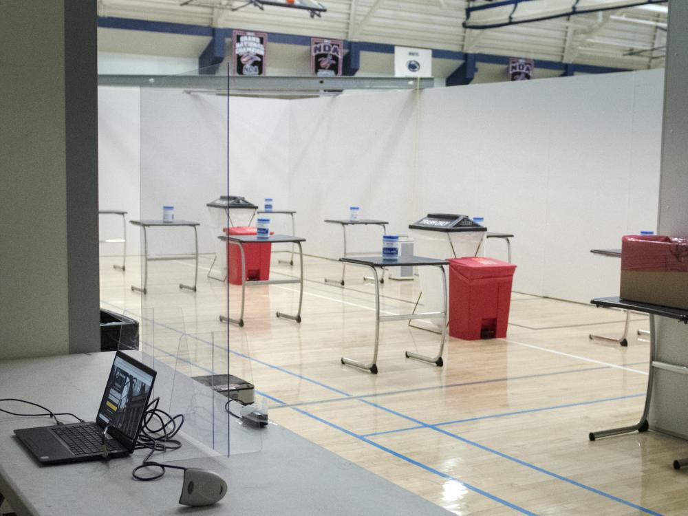 isolation area Covid Test facility