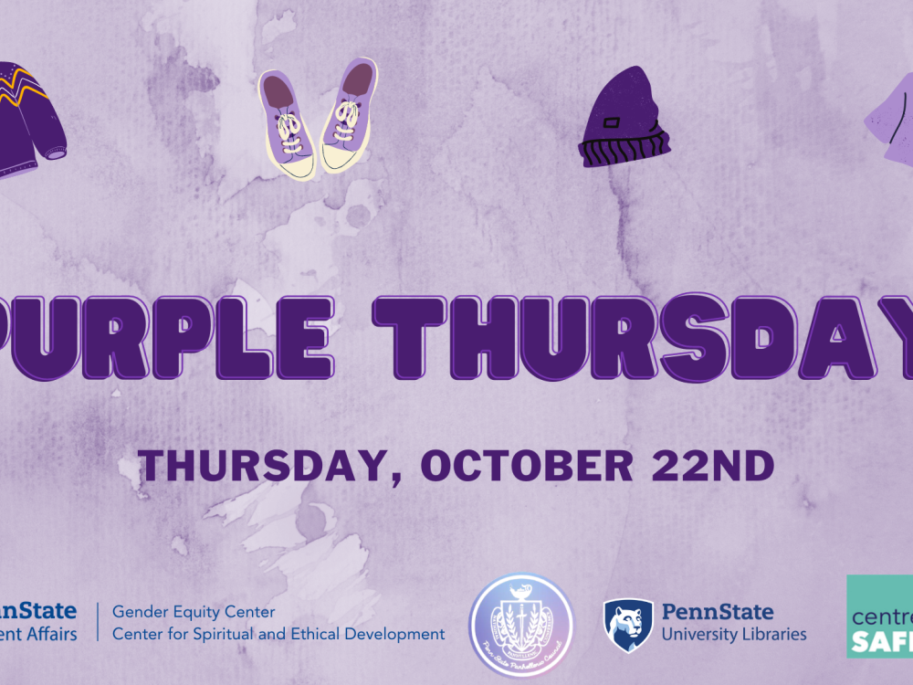 Gender Equity Center to Host Purple Thursday 