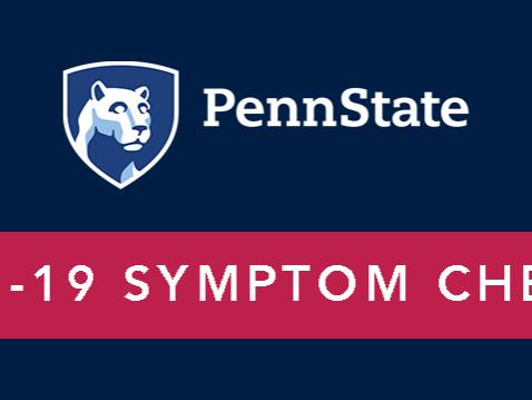 Penn State COVID-19 symptom checker