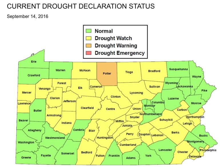 DEP dry counties Sept. 6