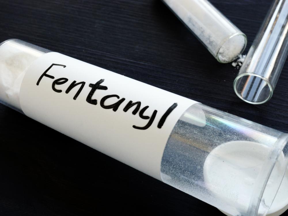 vial and power marked fentanyl