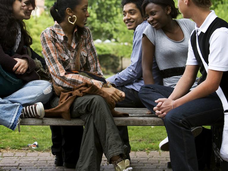 Group of teens