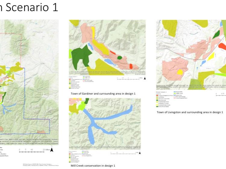 Geodesign enables detailed design plans, which here use colors to show different proposed land uses.
