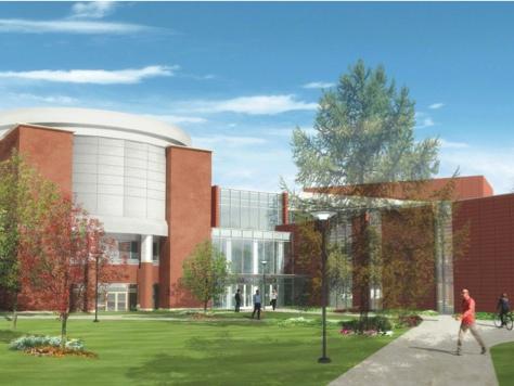 HUB-Robeson Center - new exterior rendering, bookstore