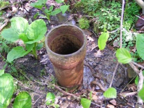 abandoned gas well pipe