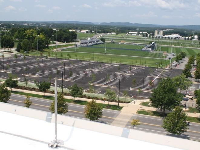 The Stadium West parking lot on Penn State's University Park campus.