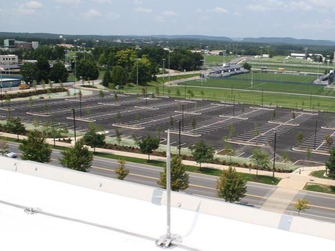 The Stadium West parking lot on Penn State's University Park campus.