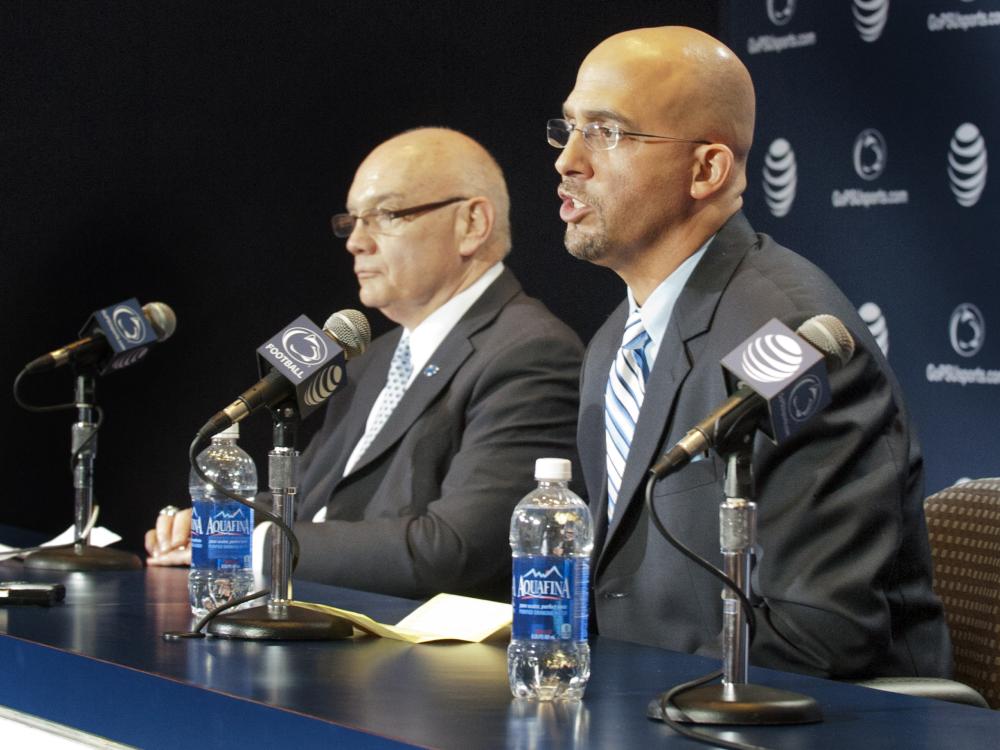 JamesFranklin-pressconf-with Joyner