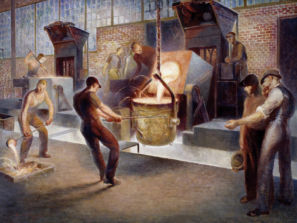 Edmund Marion Ashe's "Tapping Induction Furnace"