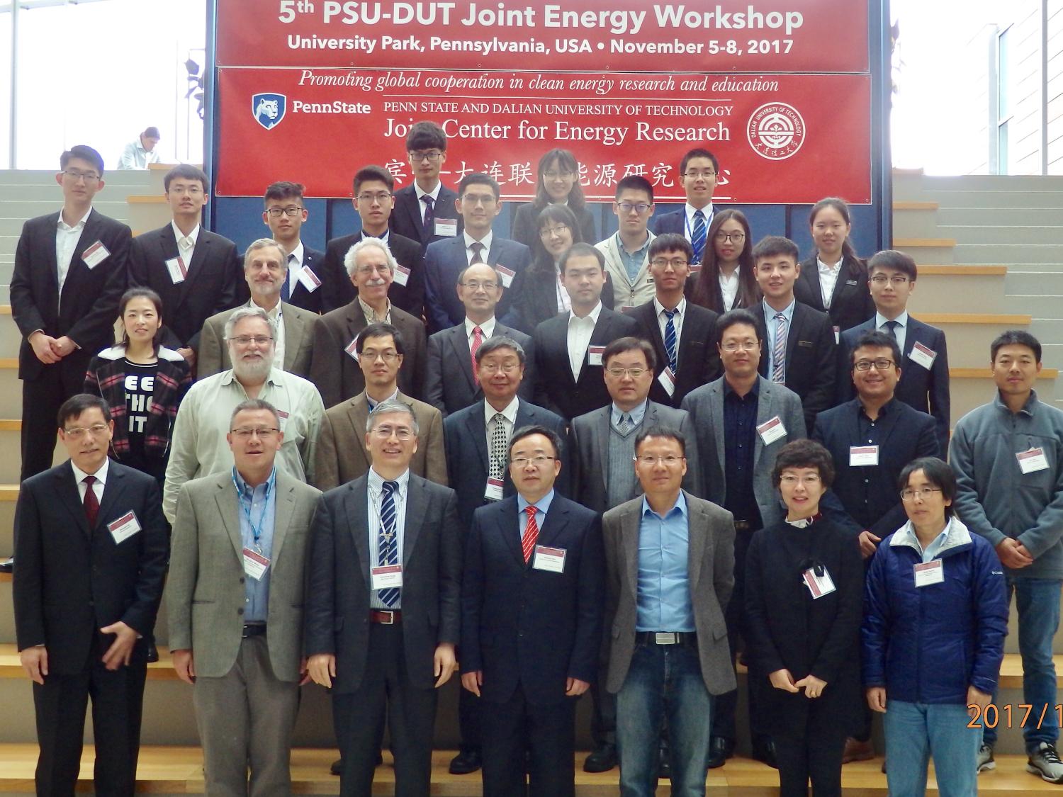 Members of the Penn State - Dalian Joint Center for Energy Research met on campus recently to discuss ongoing research and collaboration initiatives and progress made in advancing clean energy research. 