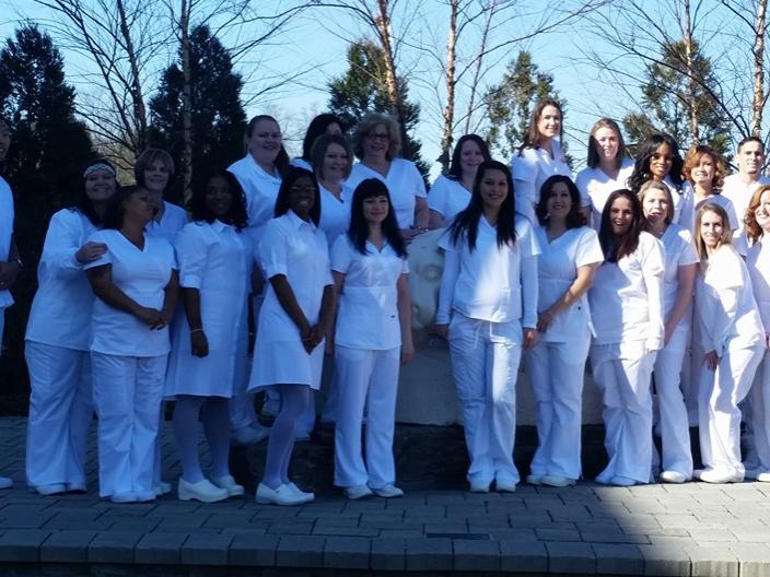 group of nursing graduates