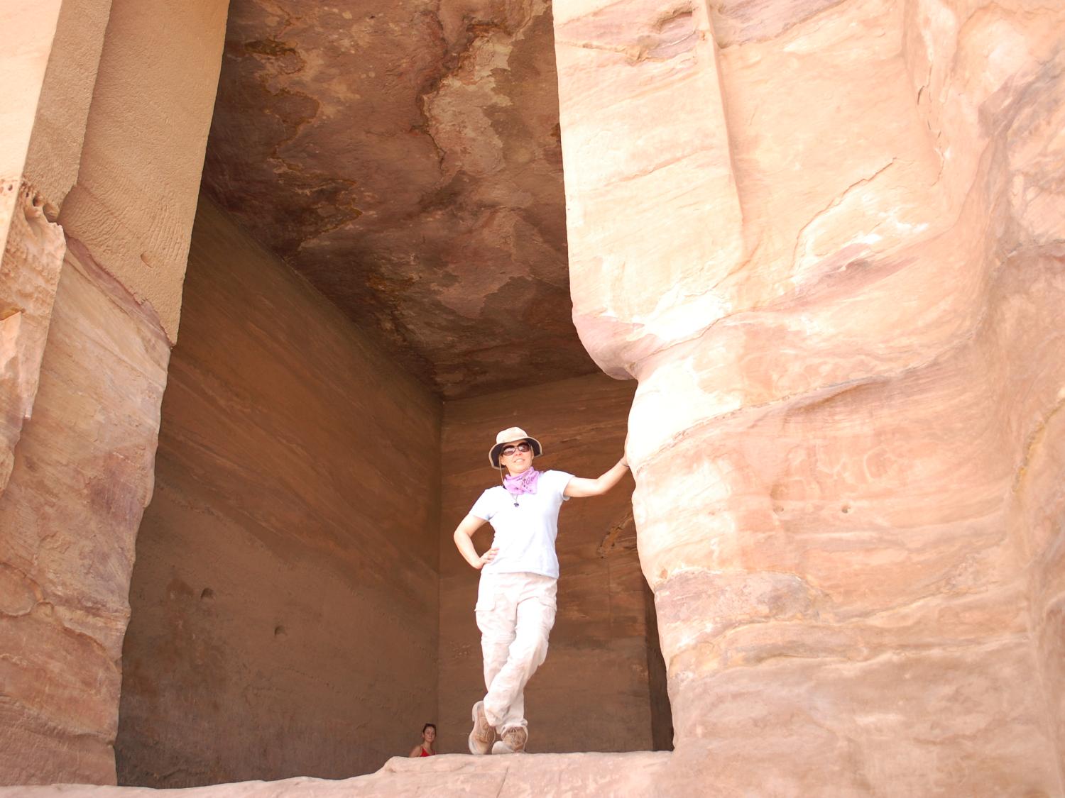Leigh-Ann Bedal, associate professor of anthropology at Penn State Behrend, at an excavation site in Petra, Jordan.
