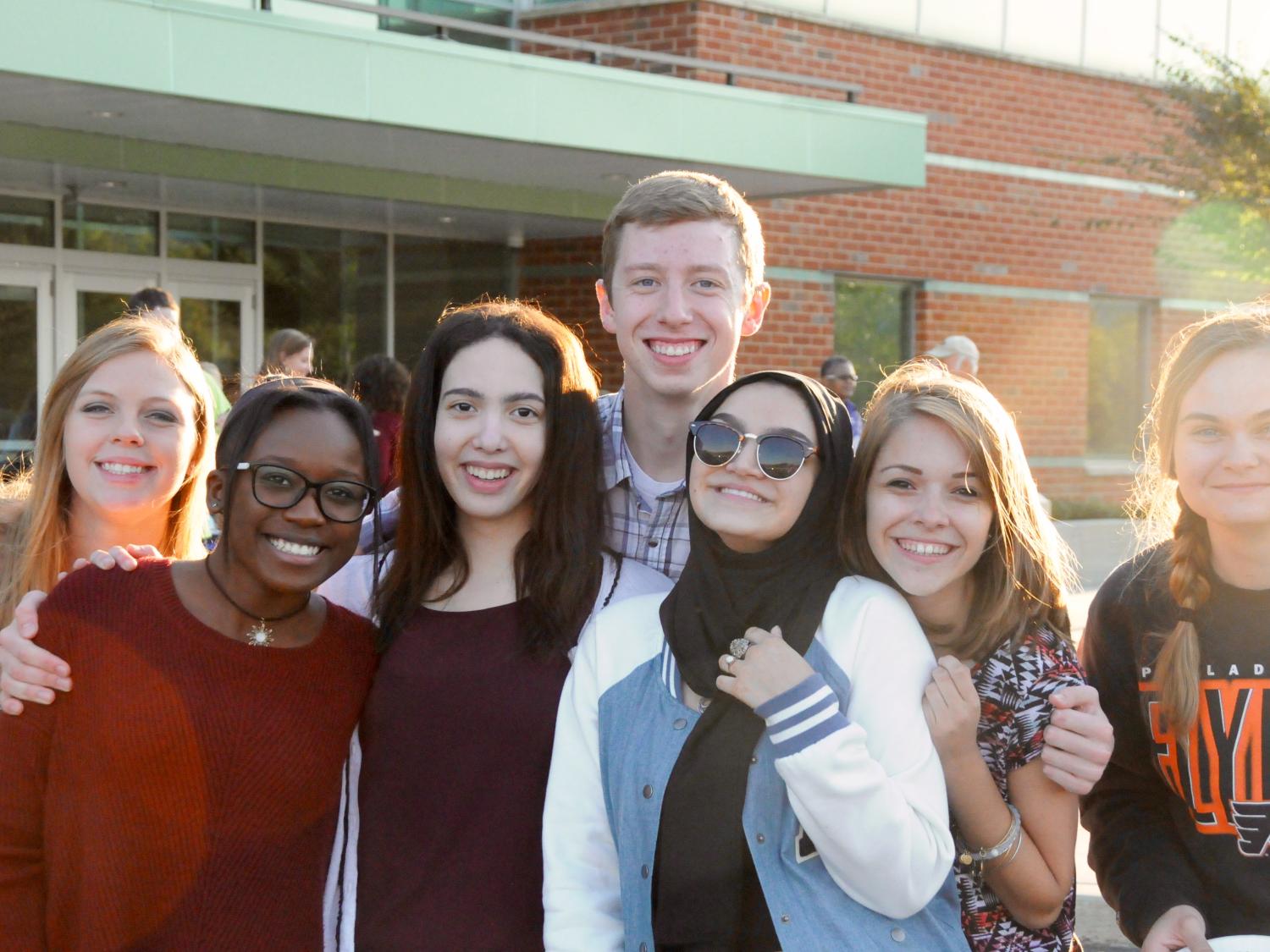 Group of students outside Penn State Lehigh Valley