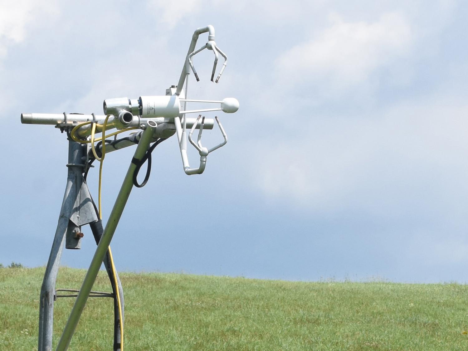 A gas measurement tower