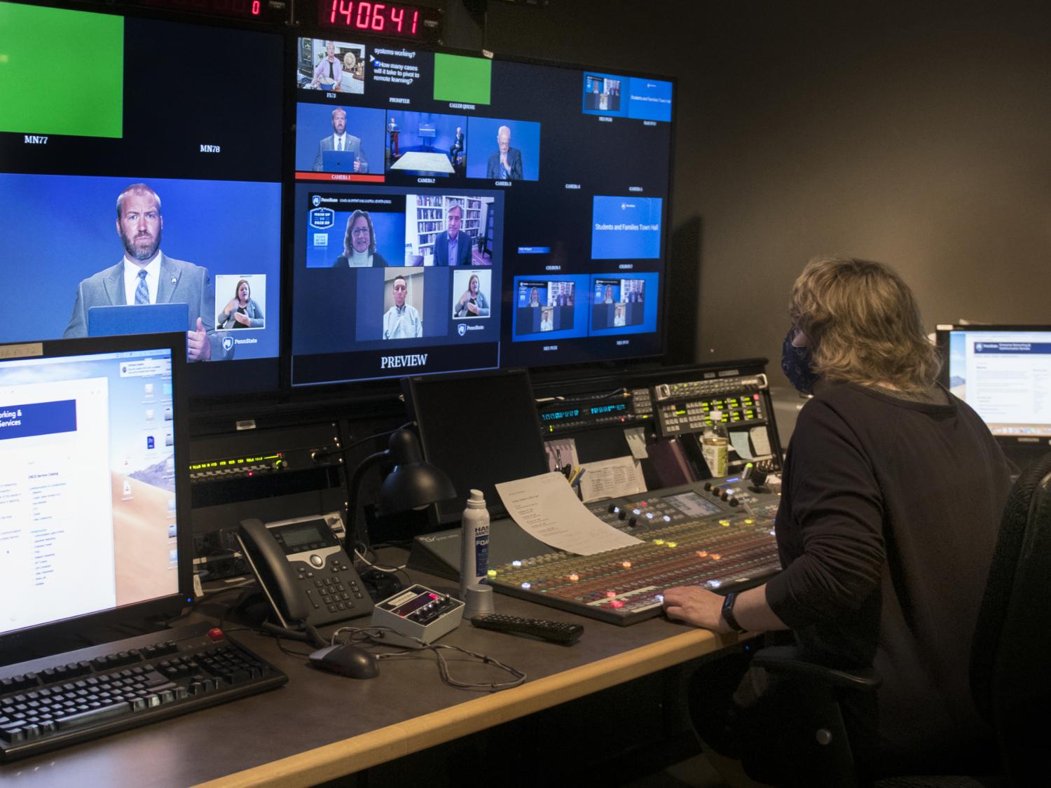 Control panel at WPSU