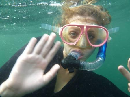 Colleen scuba diving