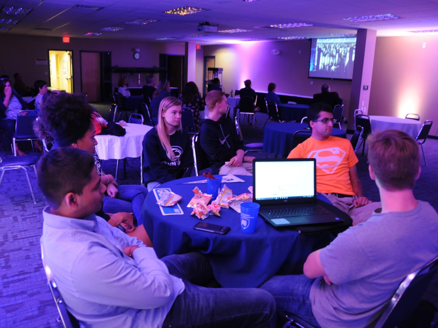 Group of students attending an event