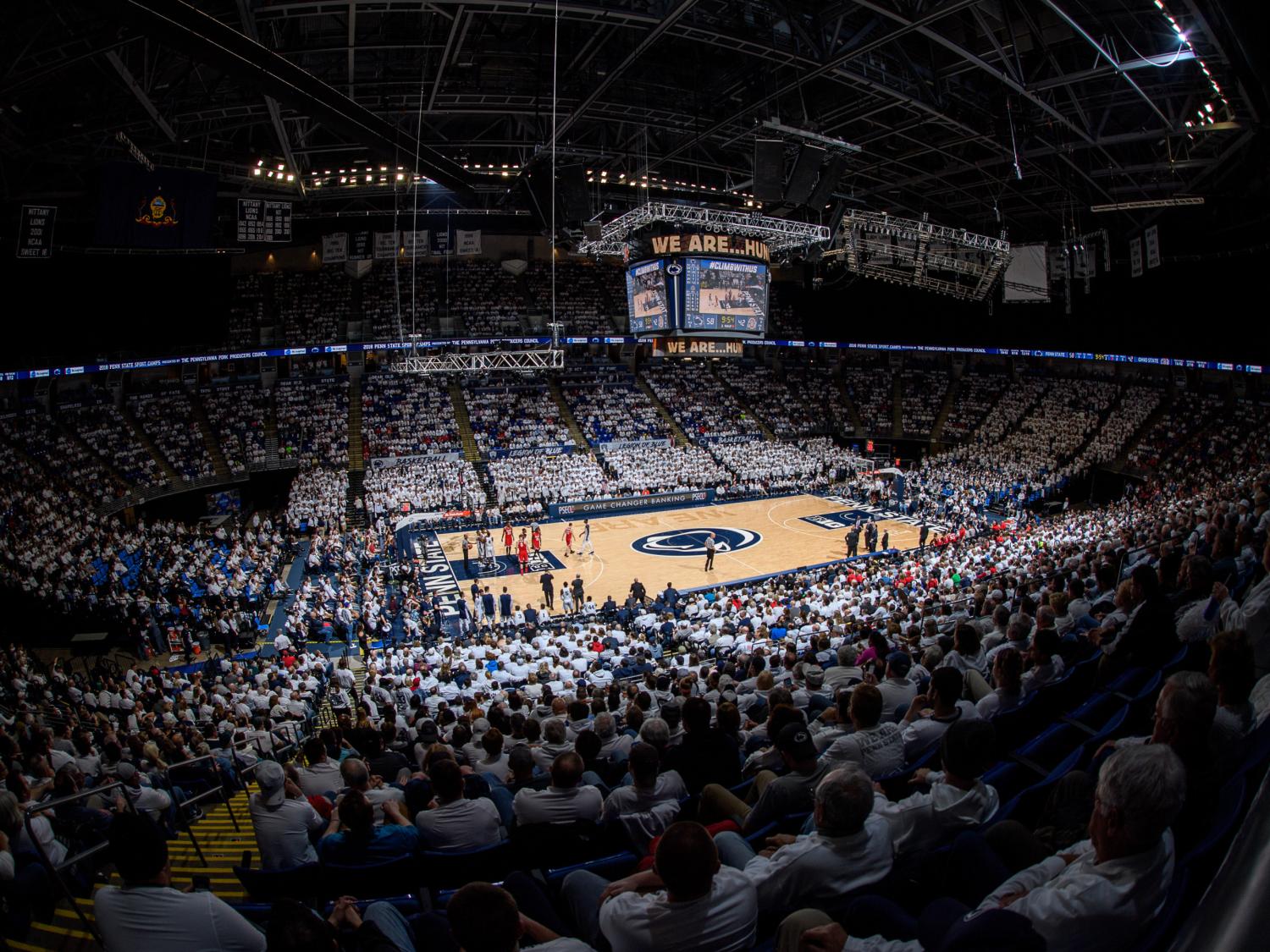 basketball arena filled with fans