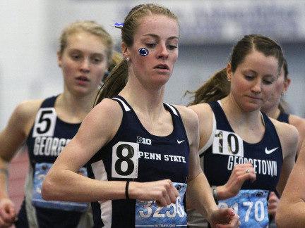 Penn State distance runner Tori Gerlach competes during a 2015 meet