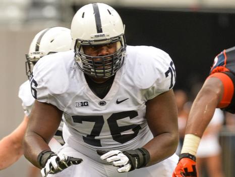 Penn State offensive lineman Donovan Smith in action vs. Syracuse
