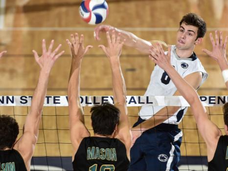 Penn State men's volleyball outside hitter Aaron Russell