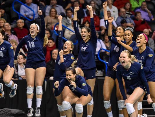 Women's volleyball team celebrates national title