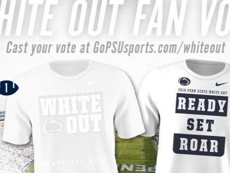 Two White Out t-shirt choices