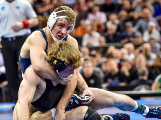 Penn State wrestler has opponent in hold