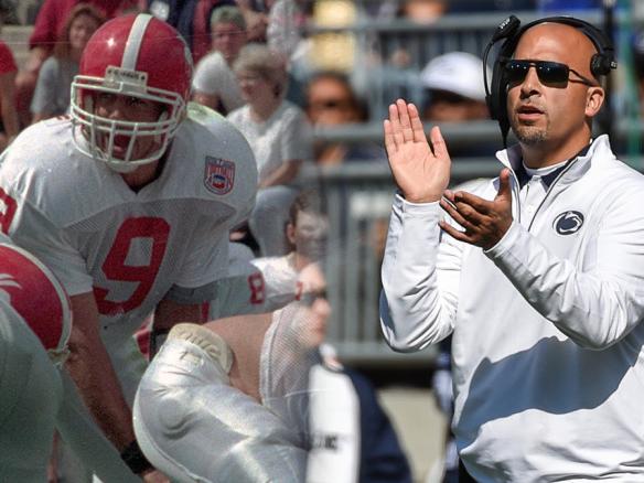 Composite image of Franklin as player, coach