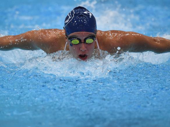 Woman swimmer