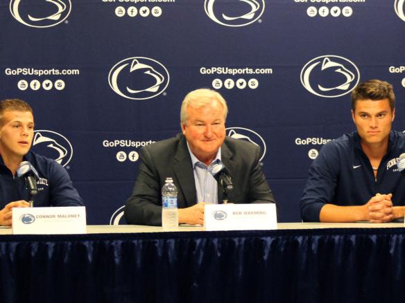 Maloney and Sagel seated at press conference