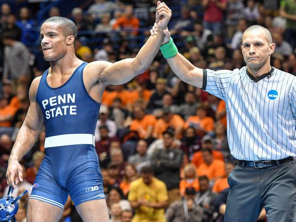 Wrestler declared victor