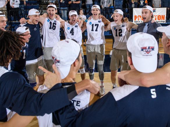 Volleyball team celebrates EIVA title