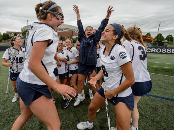 Lacrosse team celebrates